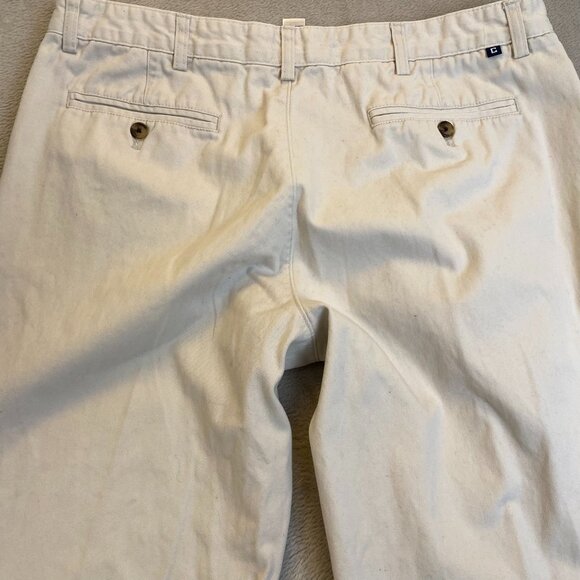 Chaps Mens Khaki Pants 36x29 Measured Custom Fit Cotton Preppy Academia - Picture 16 of 16